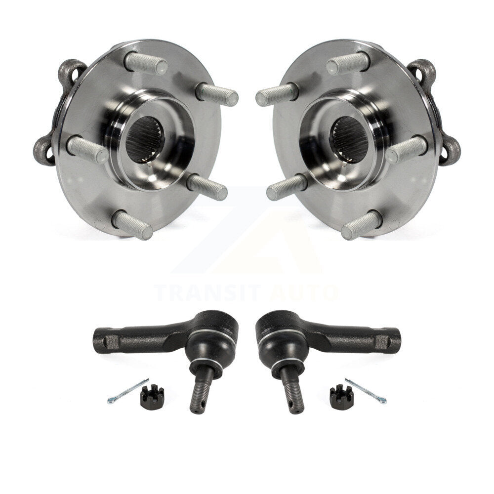 Wheel Bearing And Tie Rod End Front Kit For 2013-2016 Mazda CX-5