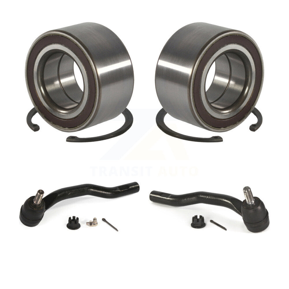 Wheel Bearing And Tie Rod End Front Kit For 2009-2013 Mazda 6 2.5L
