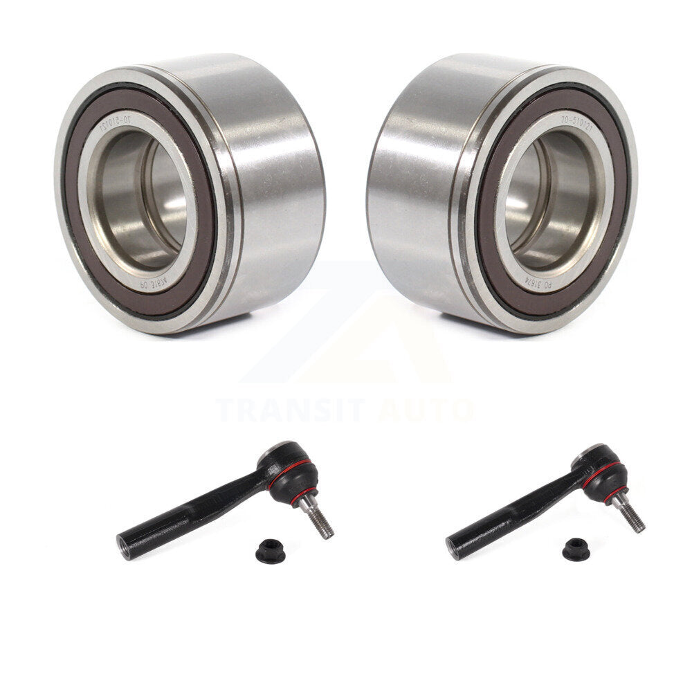 Wheel Bearing And Tie Rod End Front Kit For 2014-2018 Fiat 500L