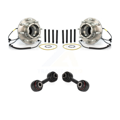 Hub Bearing Assembly And Link Front Kit For Ford F-350 Super Duty F-250 4WD
