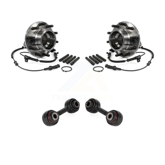Hub Bearing Assembly And Link Front Kit For Ford F-550 Super Duty F-450 4 X