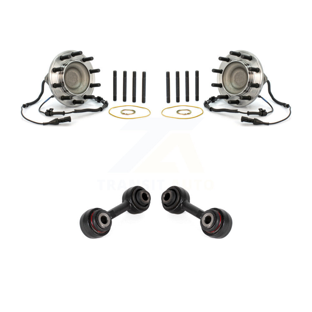 Hub Bearing Assembly And Link Front Kit For Ford F-550 Super Duty F-450 4 X 2