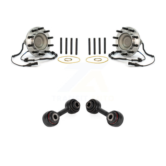 Hub Bearing Assembly And Link Front Kit For Ford F-550 Super Duty F-450 4 X 2