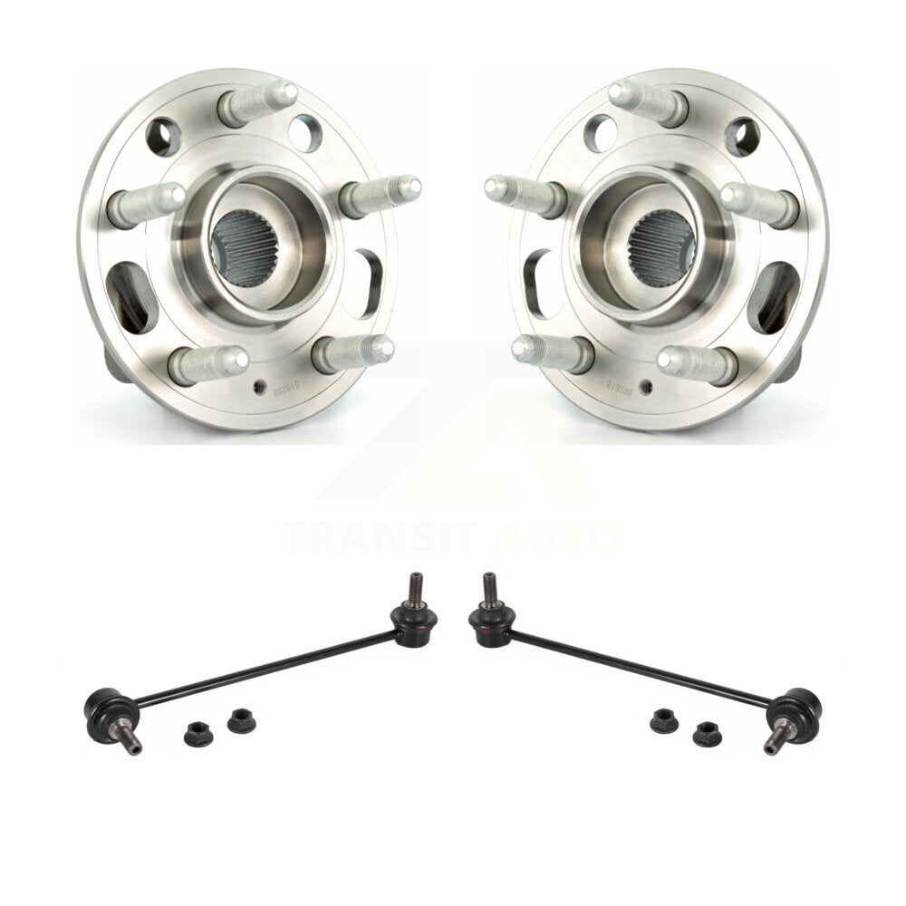 Hub Bearing Assembly & Link Front Kit For Buick LaCrosse Regal Cadillac XTS Saab