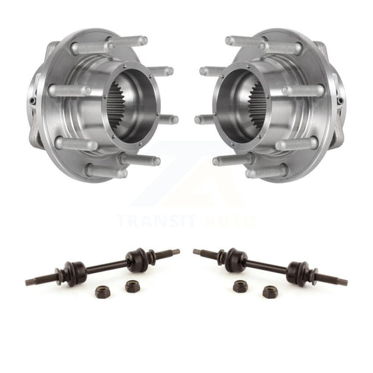 Hub Bearing Assembly And Link Front Kit For Ford F-350 Super Duty F-250 4WD
