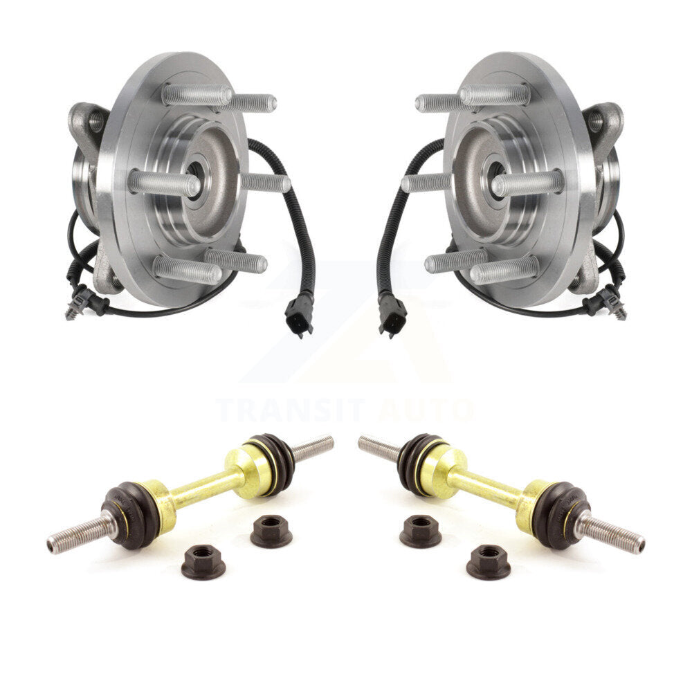 Hub Bearing Assembly & Link Front Kit For Ford Expedition Lincoln Navigator 4WD