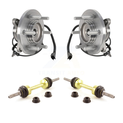 Hub Bearing Assembly & Link Front Kit For Ford Expedition Lincoln Navigator 4WD