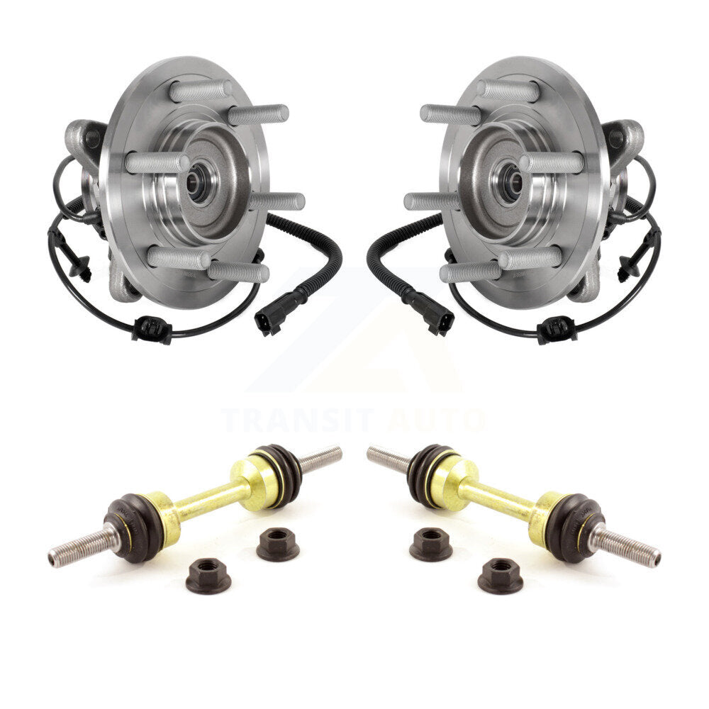 Hub Bearing Assembly & Link Front Kit For Ford Expedition Lincoln Navigator 4WD