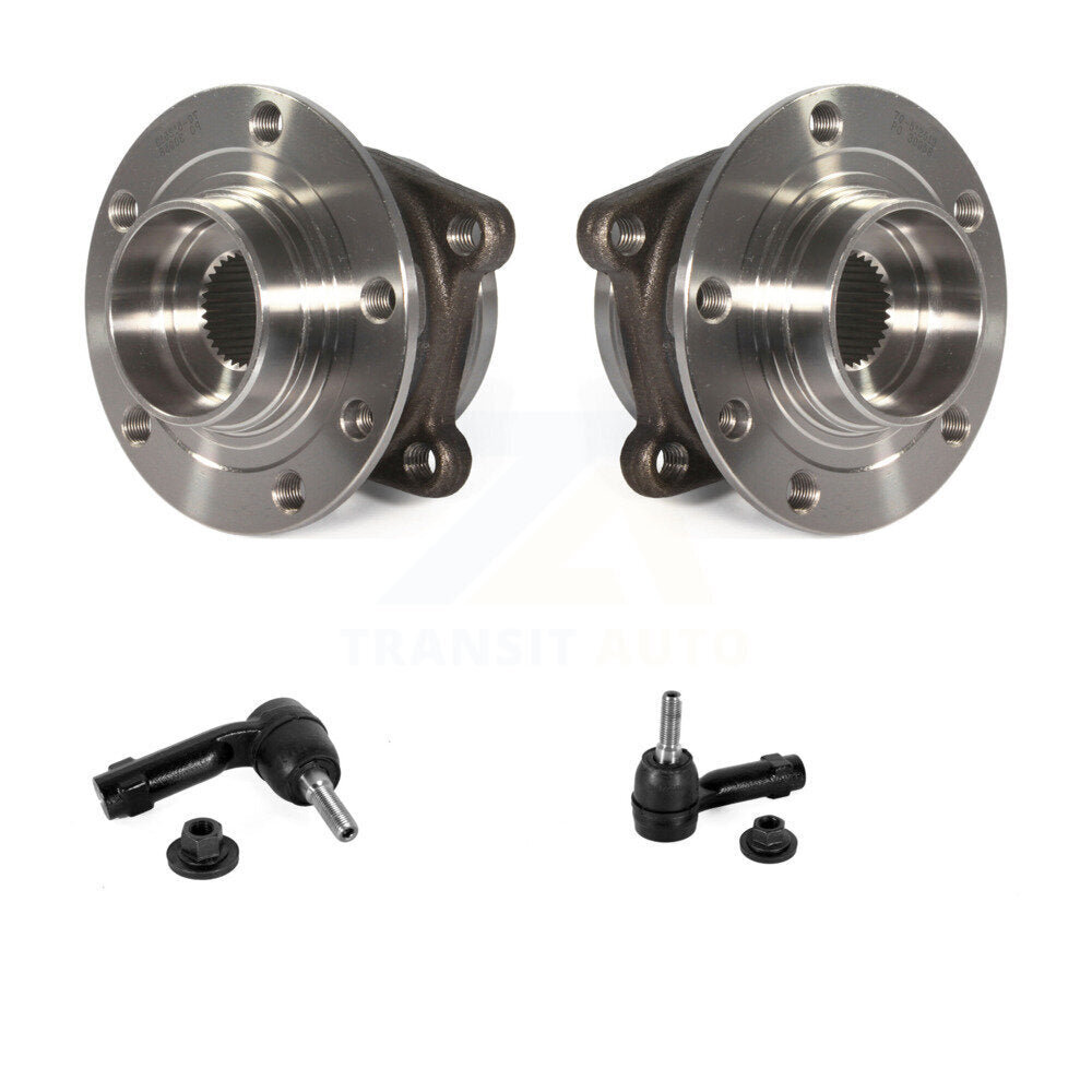Wheel Bearing & Tie Rod End Front Kit For Jeep Cherokee With Off Road Suspension