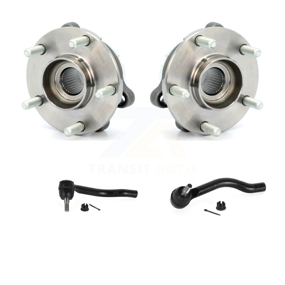 Wheel Bearing & Tie Rod End Front Kit For Nissan Pathfinder Murano INFINITI QX60