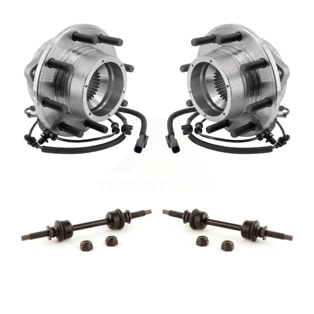Hub Bearing Assembly And Link Front Kit For Ford F-350 Super Duty 4WD