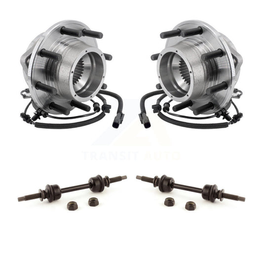 Hub Bearing Assembly And Link Front Kit For Ford F-350 Super Duty 4WD