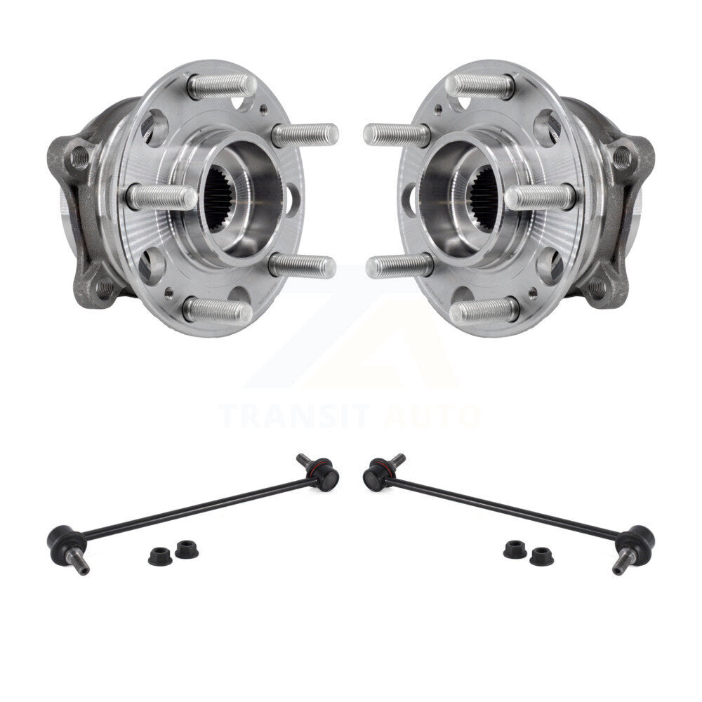 Hub Bearing Assembly & Link Front Kit For Hyundai Santa Fe Kia Palisade Sorento