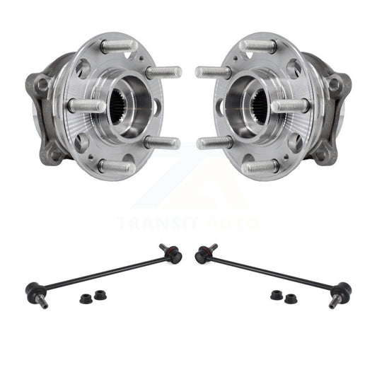 Hub Bearing Assembly & Link Front Kit For Hyundai Santa Fe Kia Palisade Sorento