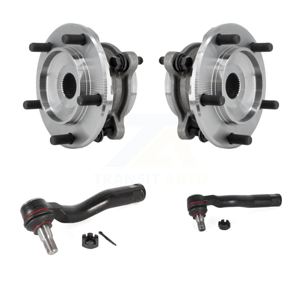 Wheel Bearing And Tie Rod End Front Kit For Toyota Tundra Sequoia 4WD