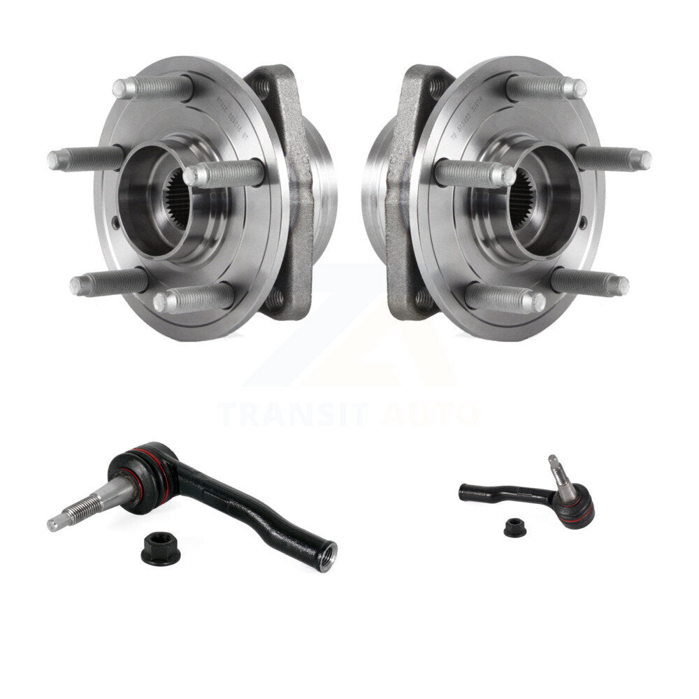 Wheel Bearing And Tie Rod End Front Kit For 2016-2019 Chevrolet Cruze Volt
