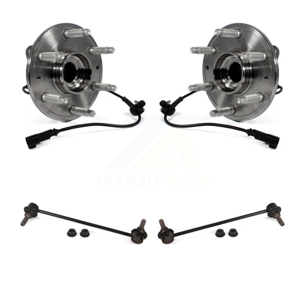 Hub Bearing Assembly Link Front Kit For 2013-2019 Cadillac XTS With 6 Lug Wheels