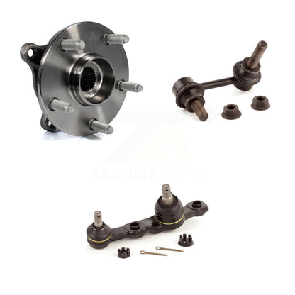 Hub Bearing Lower Ball Joint & Sway Bar Link Front Right Kit For Lexus RC350 AWD