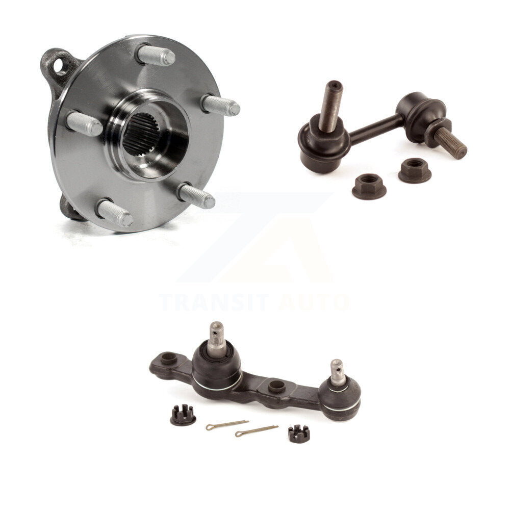 Hub Bearing Lower Ball Joint & Sway Bar Link Front Left Kit For Lexus RC350 AWD