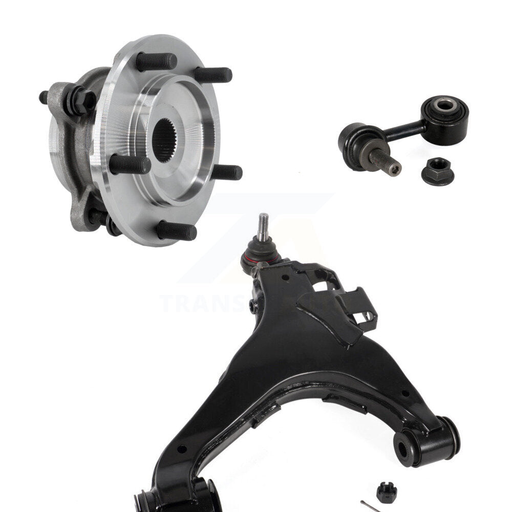 Hub Bearing Lower Control Arm Link Front Right Kit For Toyota Tundra Sequoia 4WD