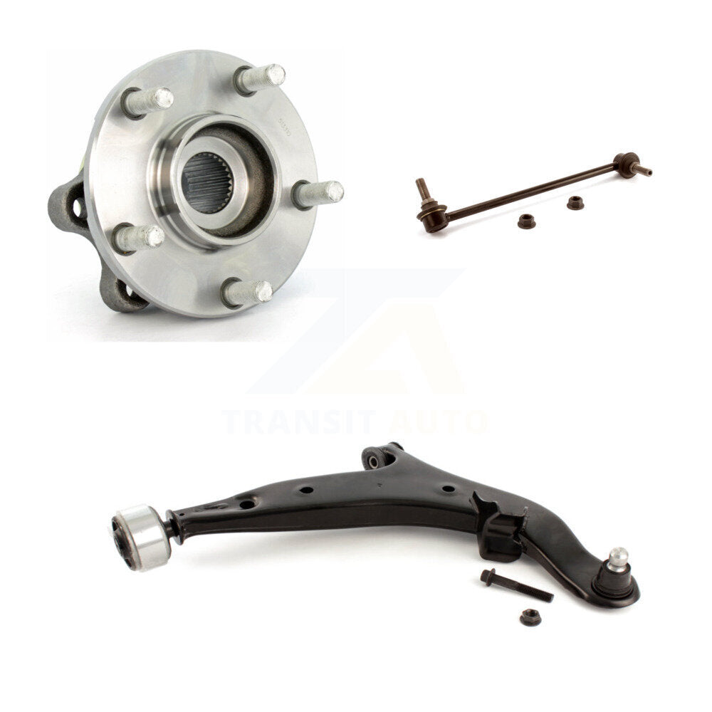 Hub Bearing Lower Control Arm & Link Front Right Kit For 2004-2009 Nissan Quest