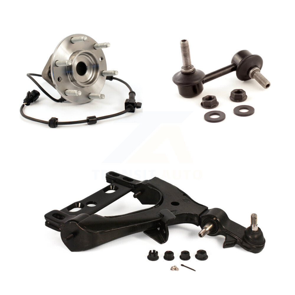 Bearing Lower Control Arm & Link Front Right Kit For GMC Chevrolet Envoy XL EXT