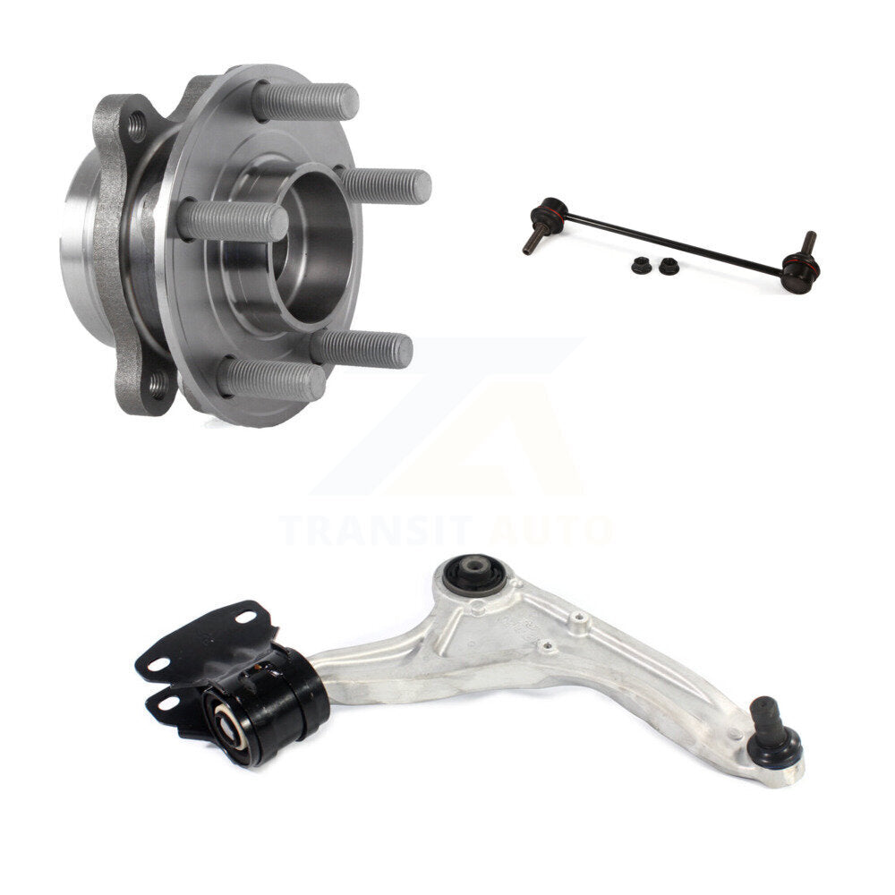 Hub Bearing Lower Control Arm & Link Front Right Kit For Ford Fusion Lincoln MKZ