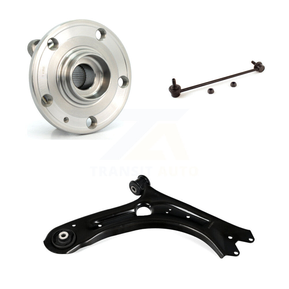 Hub Bearing Lower Control Arm Link Front Right Kit For Volkswagen Passat Beetle