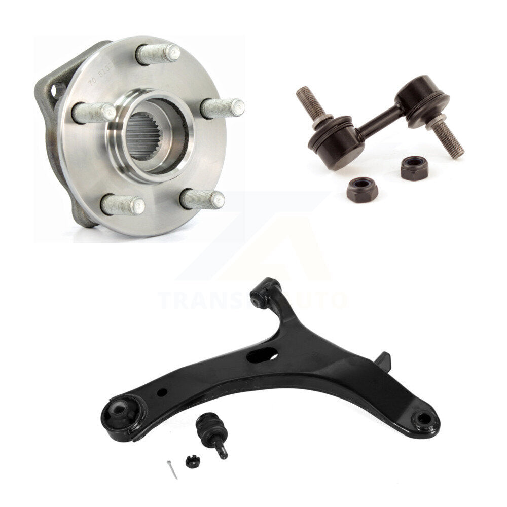 Bearing Lower Control Arm w/ Ball Joint Link Front Right Kit For Subaru Impreza