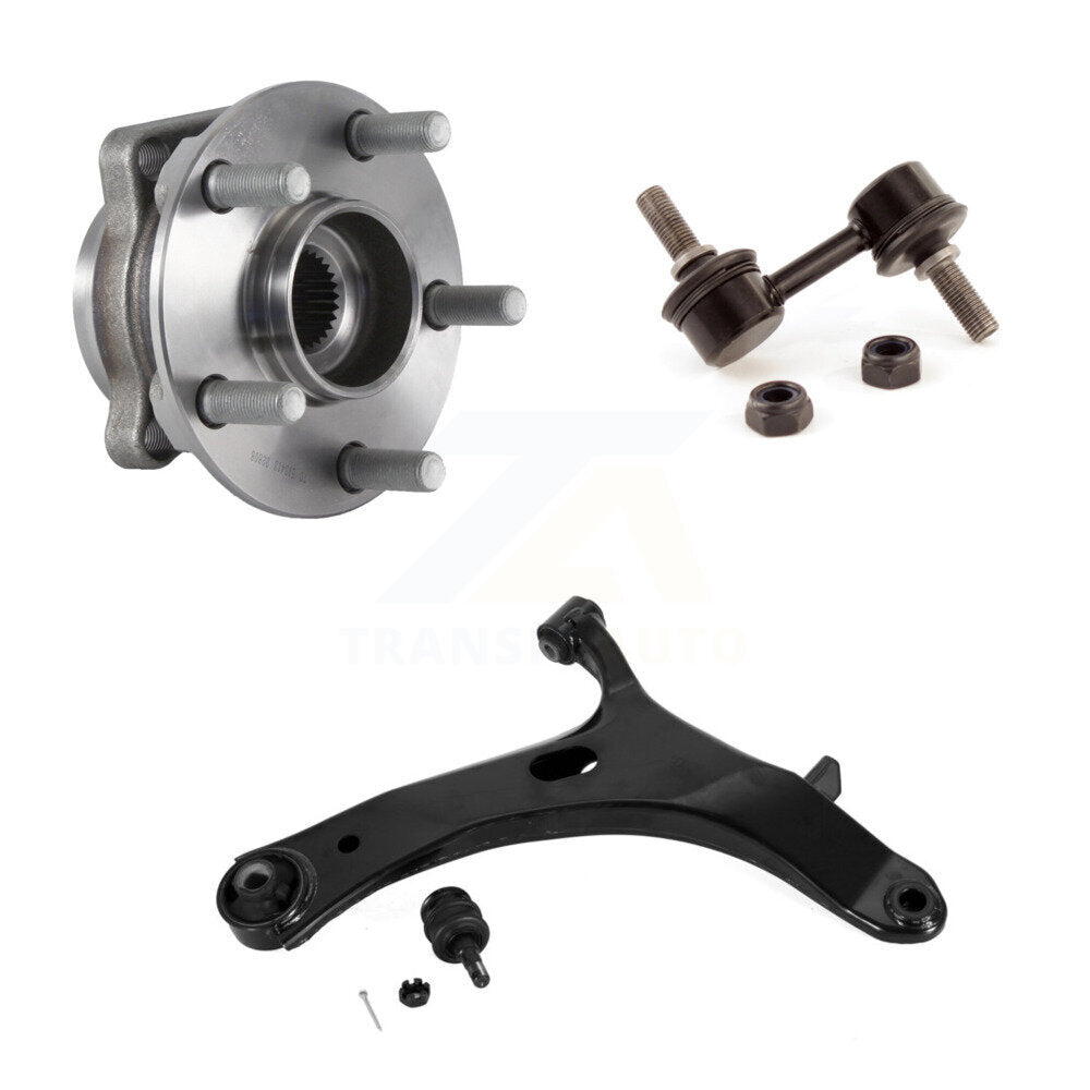 Bearing Lower Control Arm w/ Ball Joint Link Front Right Kit For Subaru Impreza
