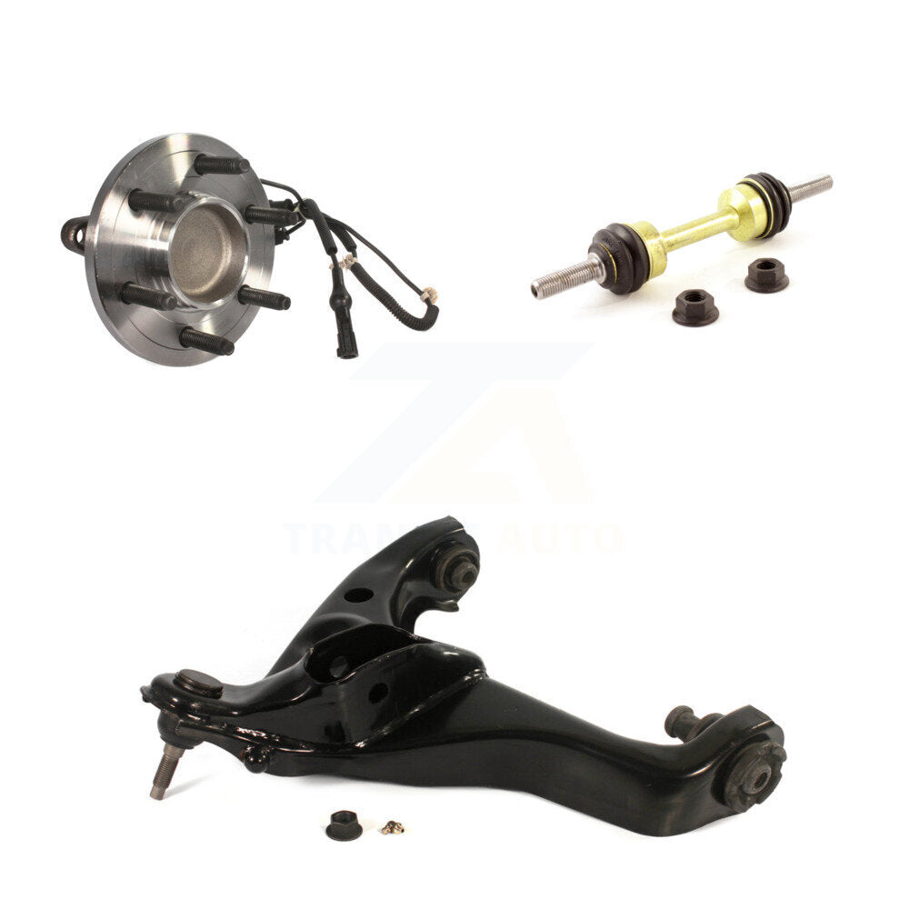 Bearing Lower Control Arm & Link Front Right Kit For Ford Expedition Lincoln RWD