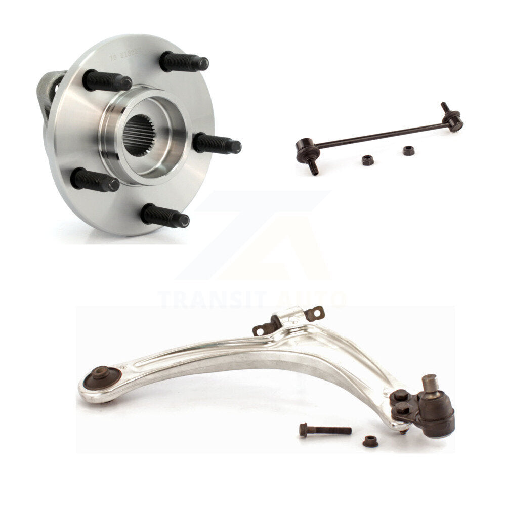 Bearing Lower Control Arm & Link Front Right Kit For 06-07 Chevrolet HHR Non-ABS