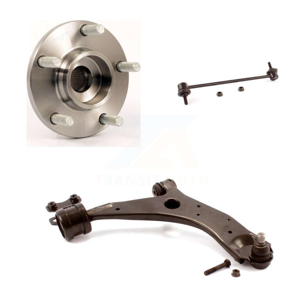 Hub Bearing Lower Control Arm with Ball Joint & Link Front Right Kit For Mazda 3
