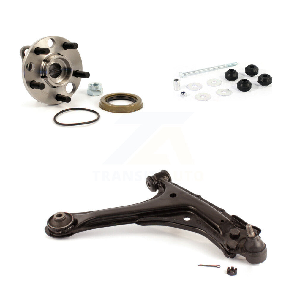Bearing Lower Control Arm & Link Front Right Kit For Chevrolet Cavalier Pontiac