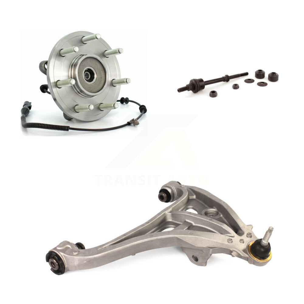 Bearing Lower Control Arm & Link Front Right Kit For Ford F-150 Lincoln Mark LT