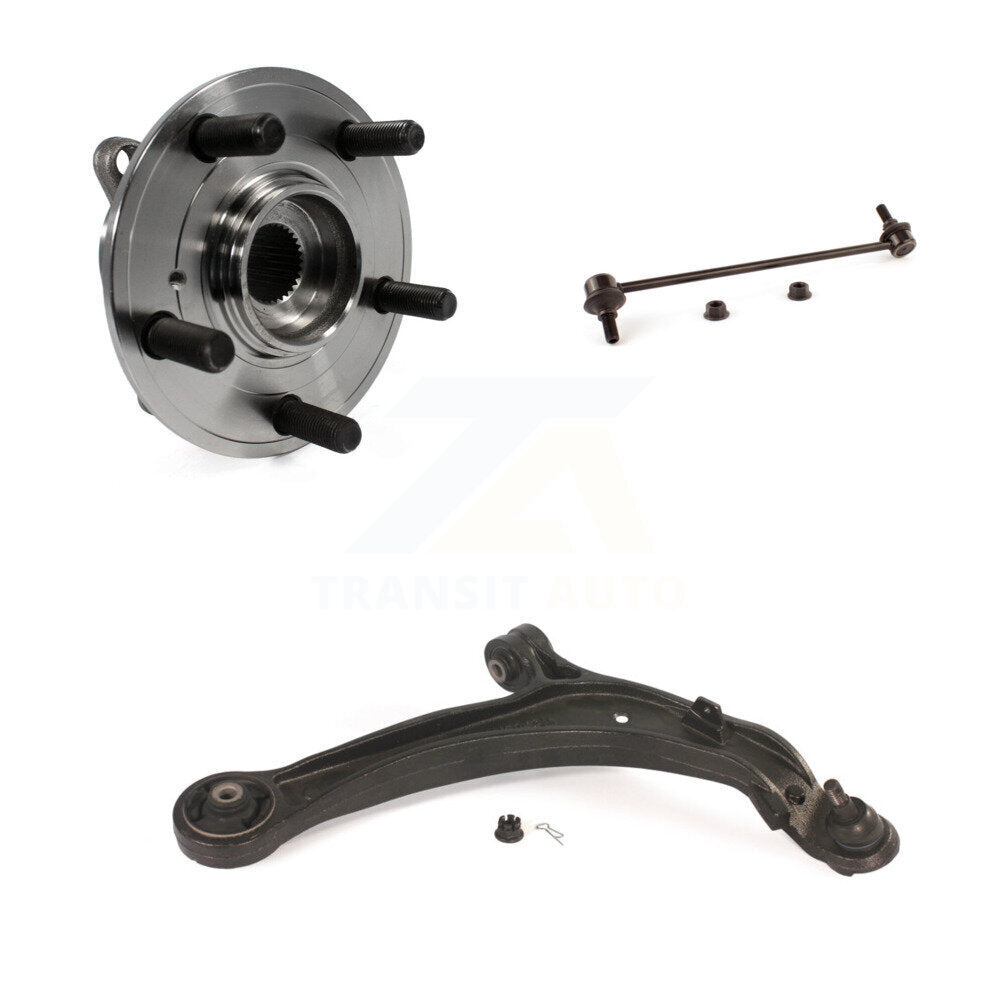 Hub Bearing Lower Control Arm & Link Front Right Kit For 2011-2017 Honda Odyssey
