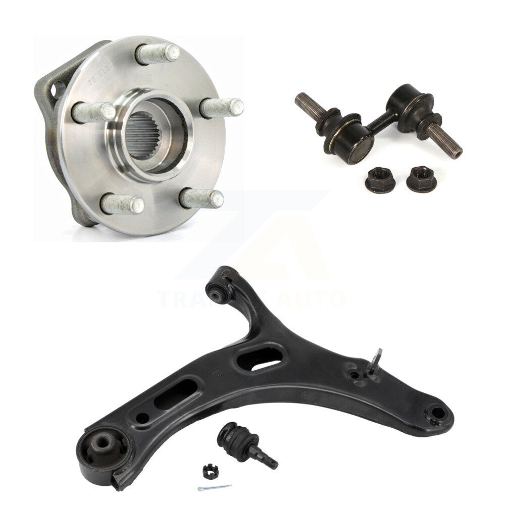 Hub Bearing Lower Control Arm & Link Front Right Kit For 2010-2014 Subaru Legacy