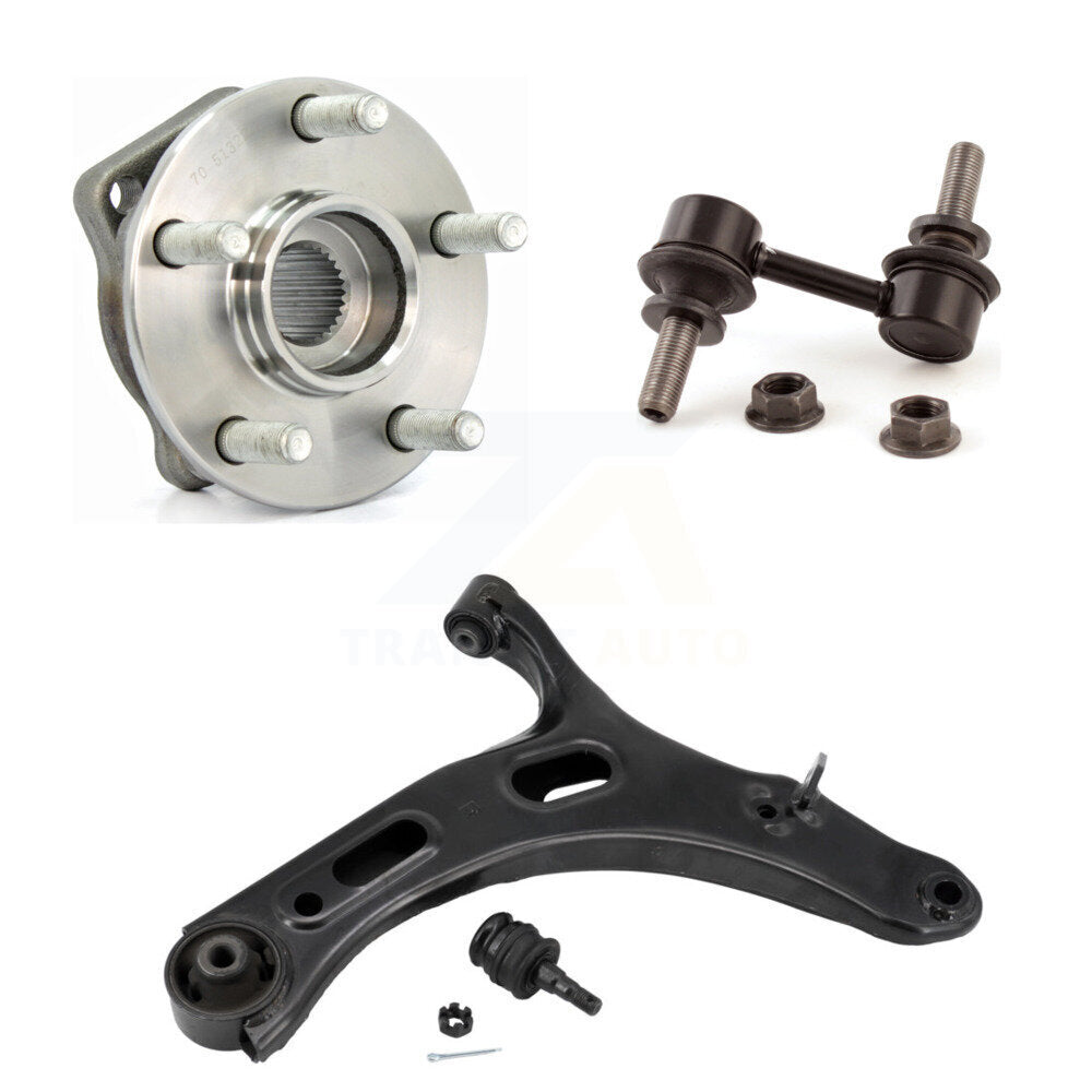Hub Bearing Lower Control Arm Link Front Right Kit For 2010-2014 Subaru Outback