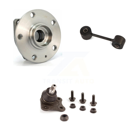 Bearing Lower Ball Joint & Sway Bar Link Front Left Kit For Volkswagen Golf City