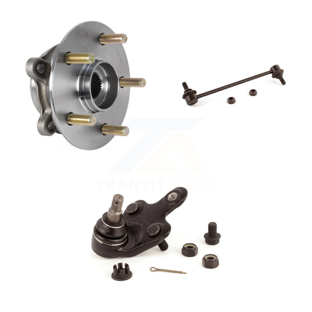 Hub Bearing Lower Ball Joint & Link Front Left Kit For Lexus RX350 RX450h RX350L