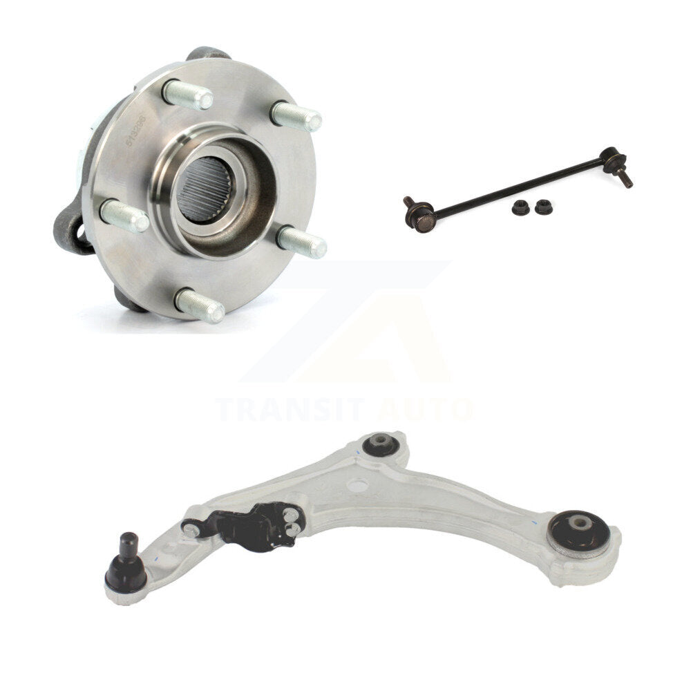 Hub Bearing Lower Control Arm & Link Front Left Kit For 2009-2014 Nissan Maxima