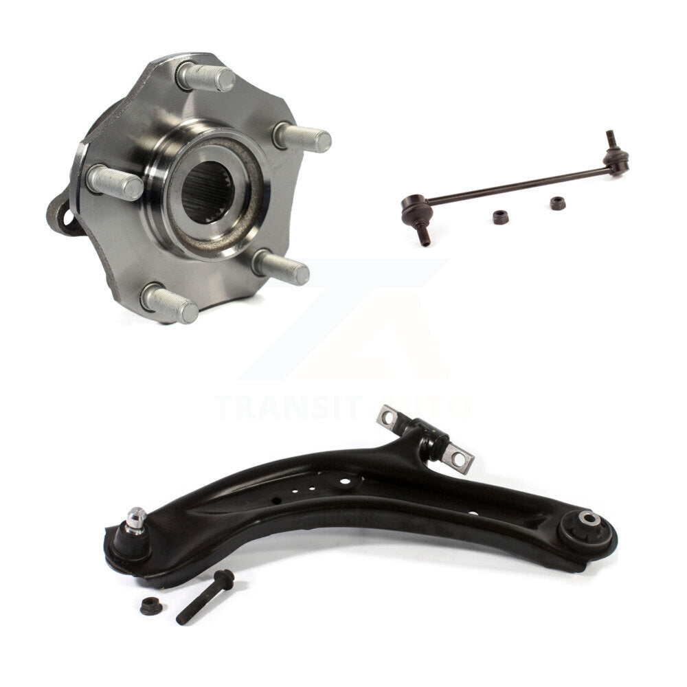 Hub Bearing Lower Control Arm Link Front Left Kit For Nissan Rogue Sport Qashqai
