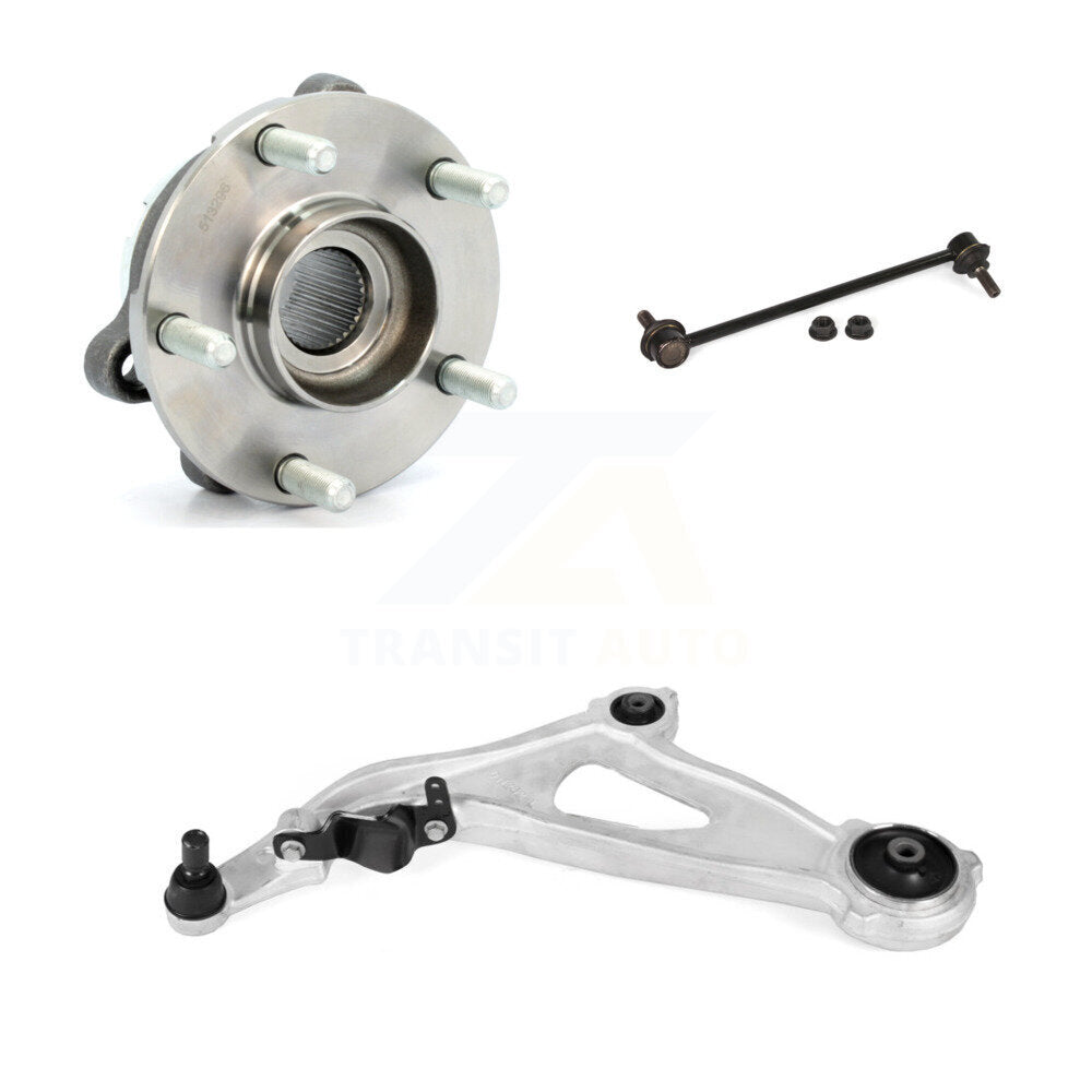 Hub Bearing Lower Control Arm Link Front Left Kit For Nissan Pathfinder INFINITI