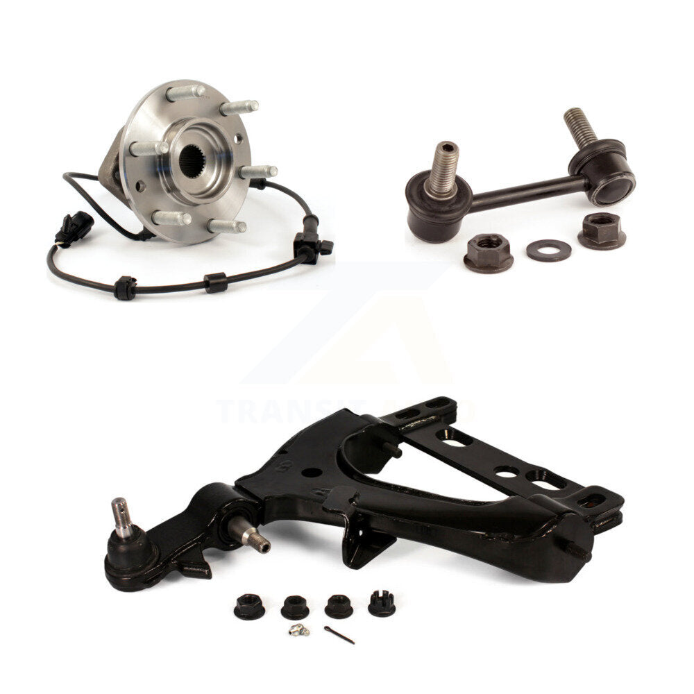 Bearing Lower Control Arm & Link Front Left Kit For GMC Chevrolet Trailblazer XL
