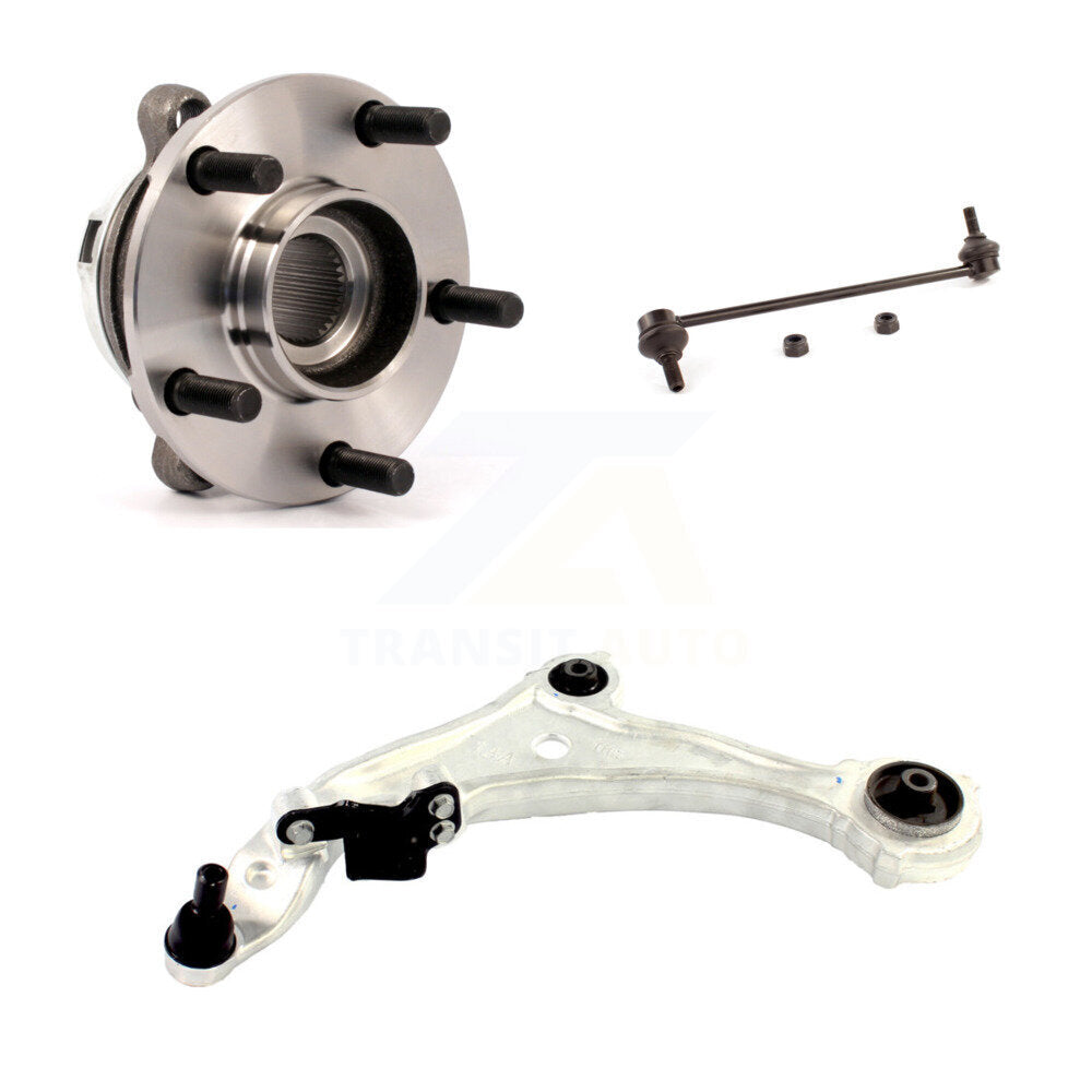 Hub Bearing Lower Control Arm & Link Front Left Kit For 2009-2014 Nissan Murano