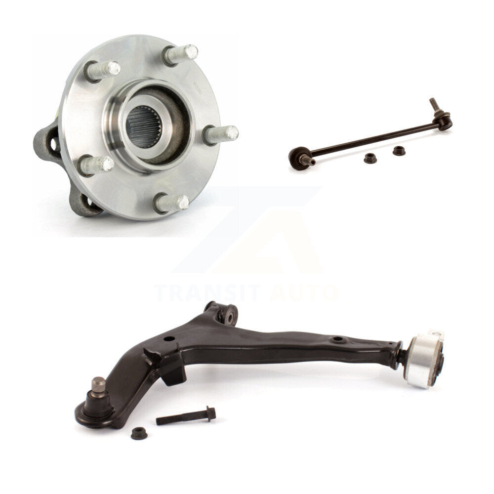 Hub Bearing Lower Control Arm & Link Front Left Kit For 2003-2007 Nissan Murano
