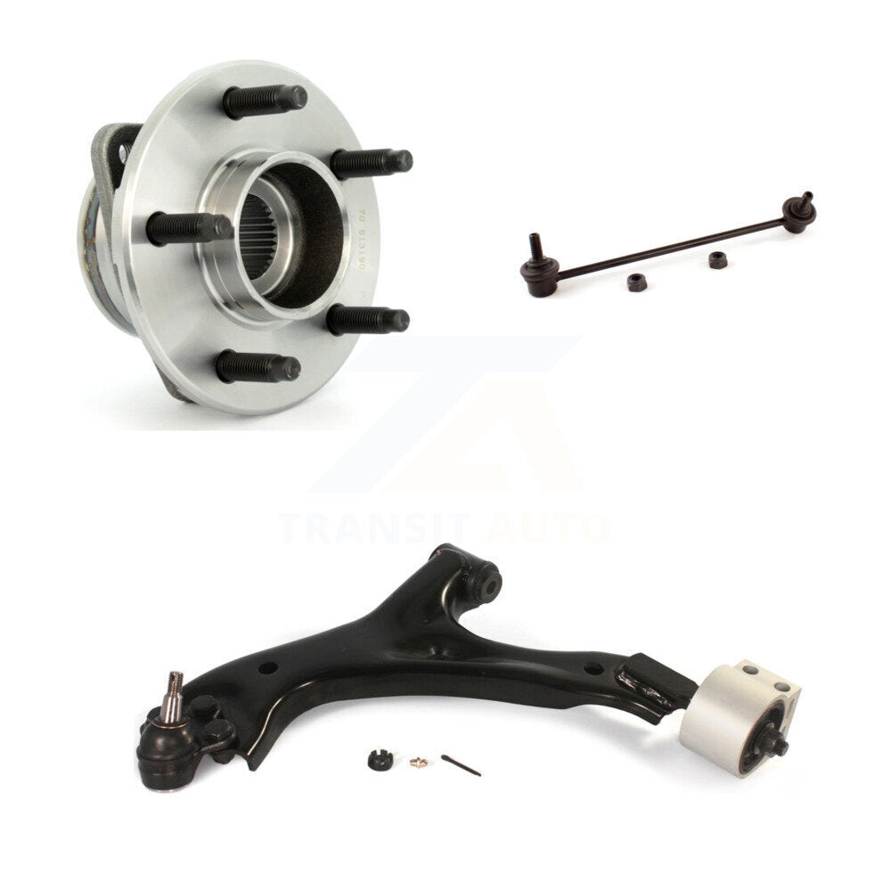 Hub Bearing Lower Control Arm Link Front Left Kit For Saturn Vue Pontiac Torrent