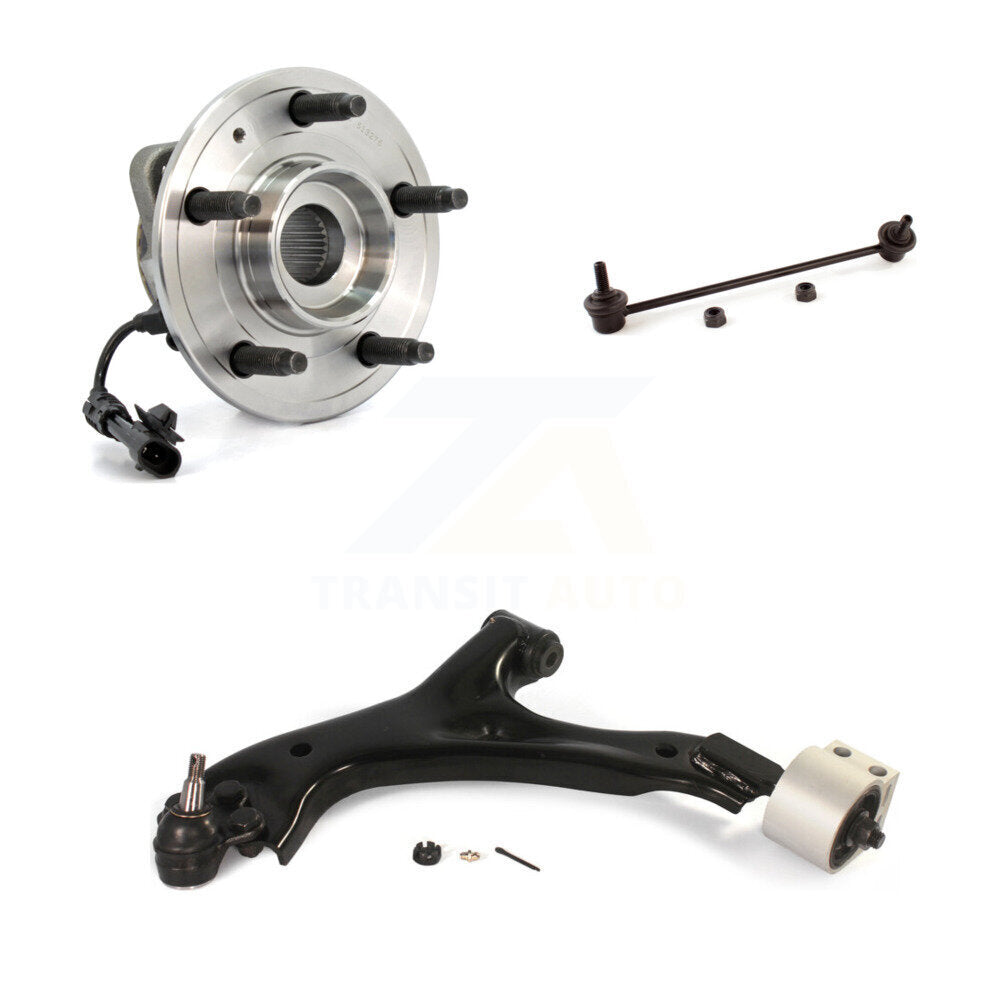 Hub Bearing Lower Control Arm Link Front Left Kit For Chevrolet Equinox Pontiac