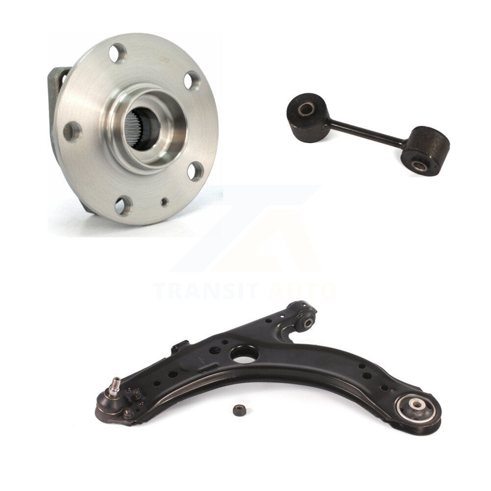Bearing Lower Control Arm with BJ & Link Front Left Kit For Volkswagen Golf City