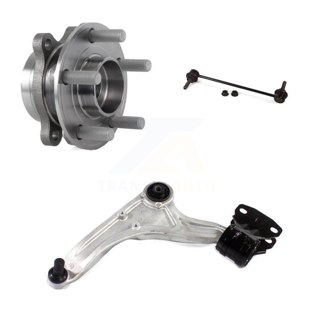 Hub Bearing Lower Control Arm & Link Front Left Kit For Ford Fusion Lincoln MKZ